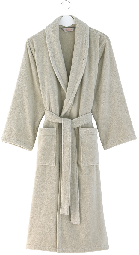 Soft Cotton Unisex szlafrok MICRO COTTON Jasnobeżowy XXL 2663