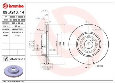 BREMBO 09.A913.11 09.A913.11