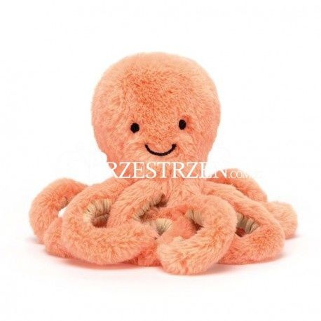 Jellycat MASKOTKA - PLUSZOWA OŚMIORNICA - 14 cm morelowa ODB4P