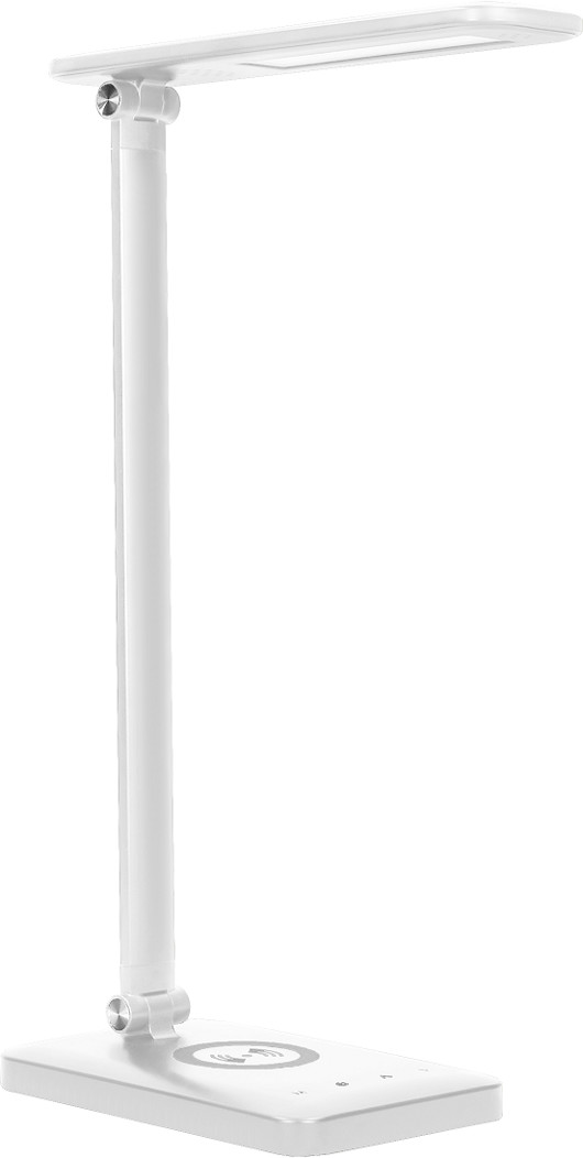 Orno Lampka biurkowa WIRLE OR-LB-1538/W LED 7W biała z ładowarką indukcyjną i USB nowoczesna lampka nadaje wnętrzu współczesnej świeżości OR-LB-1538/W