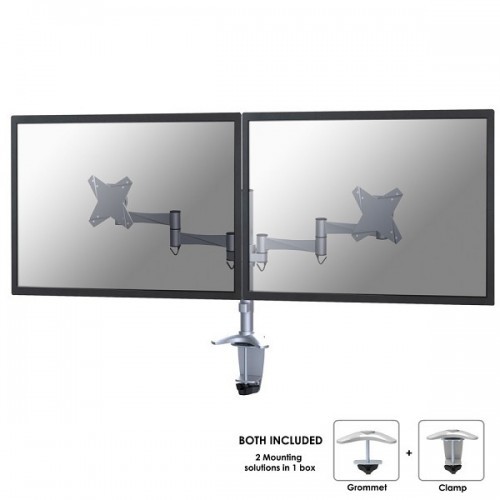 NewStar FPMA-D1330DSILVER UCHWYT LCD NABIURKOWY, KLEMA/PRZELOT