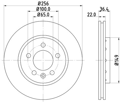 HELLA PAGID Tarcza hamulcowa PAGID 8DD355106-751