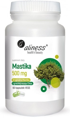 Aliness Mastika sproszkowana żywica Pistacia lentiscus 500mg 60 kapsułek 4162-8948B