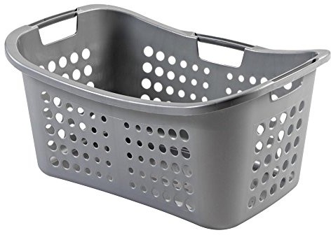 Curver 00048-087-09 kosz na pranie Victor, 50 l, kolor srebrny 2045102