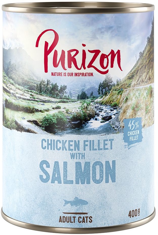 Purizon Purizon Adult 12 x 400 g bez zbóż Filet z kurczaka z dzikiem