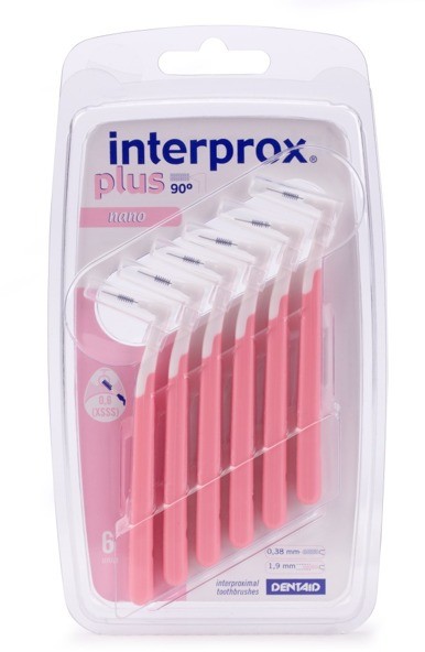 Interprox Interprox Plus Nano PHD 0,6 - szczoteczki międzyzębowe z uchwytem, 6 sztuk ISO 0- NANO