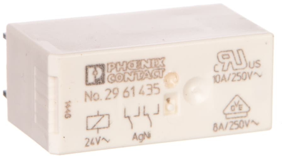 Phoenix Contact Przekaźnik miniaturowy 2P 8A AgNi 24V AC REL-MR 24AC/21-21 2961435 2961435