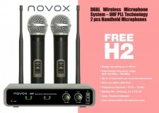 Novox Free H2 zestaw bezprzewod z mikr do ręki NOVFRH2