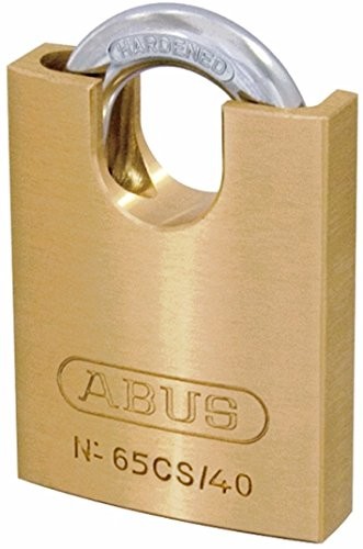 Abus 65/40 40 mm mosiądz kłódka zamykana szekla Carded - ABU6540CSC