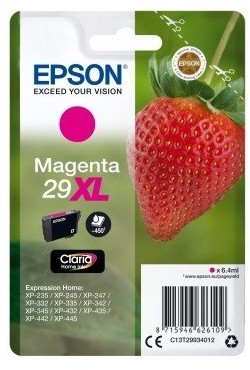 Epson oryginalny ink C13T29934012, T29XL, magenta, 6,4ml, Expression Home XP-235,XP-332,XP-335,XP-432,XP-435 C13T29934012