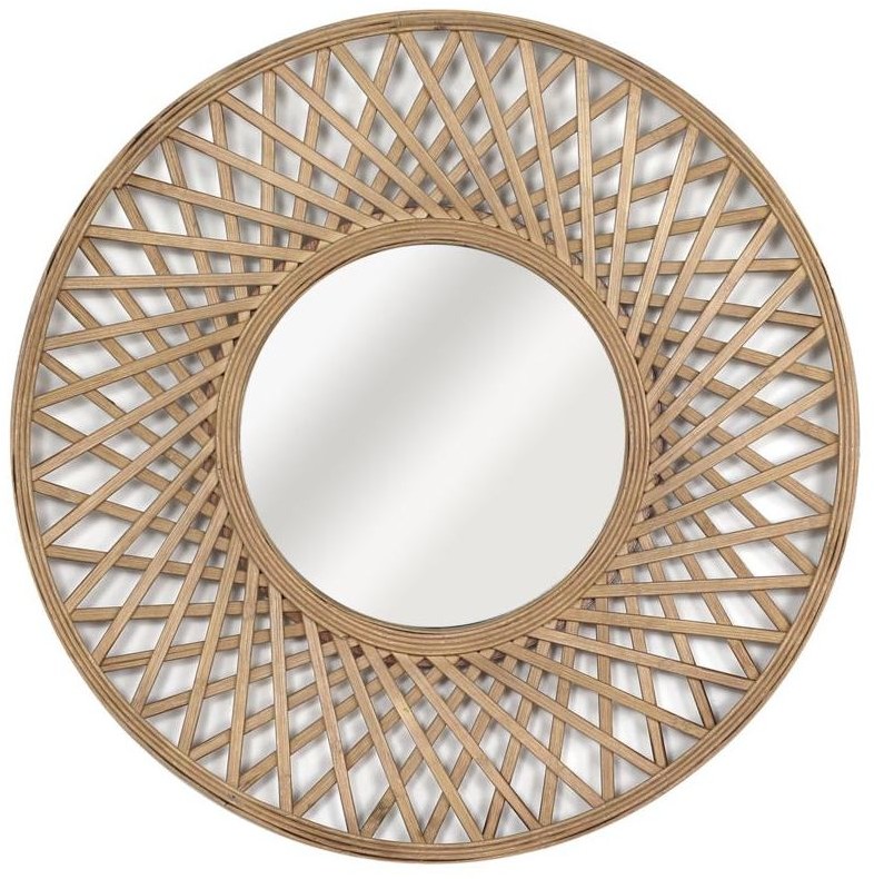 INSPIRE Lustro w bambusowej ramie Rosace okrągłe śr. 60 cm Inspire Lustro w bambusowej ramie Rosace okrągłe śr. 60 cm Inspire