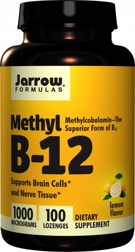 JARROW FORMULAS Methyl B-12 1000mcg 100 pastylek