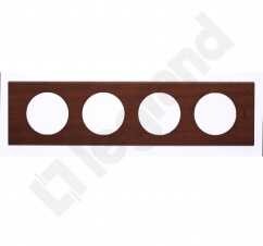 Legrand Ramka poczwórna drewno Poziomy i pionowy Linia Materials 069224