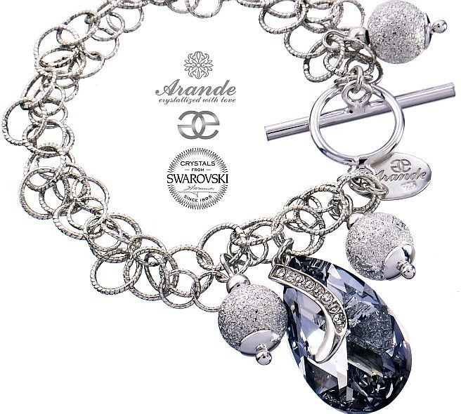 Swarovski Arande ozdobna bransoletka COMET SENTI SREBRO 700565