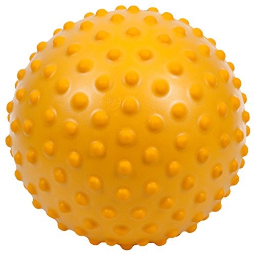 Sport-Tec Sensy-do masażu piłka piłka-jeż do masażu piłka strefy refleksyjne samodzielnego masażu Żółty,  20 cm 2089186