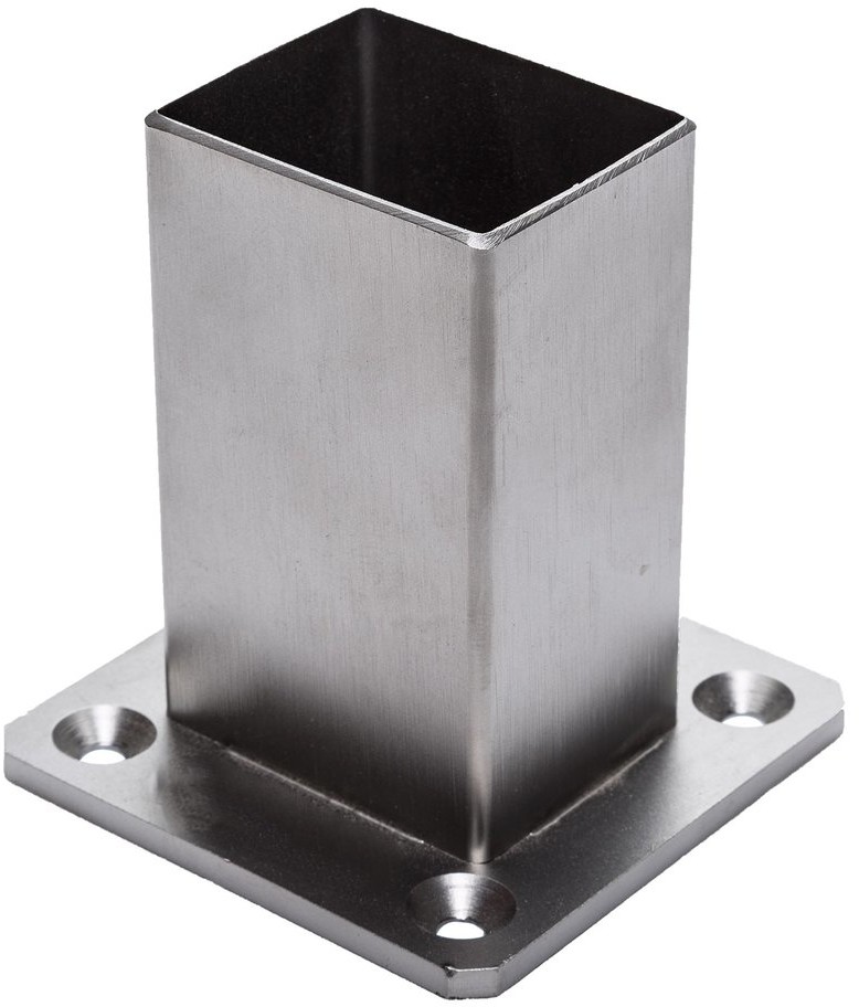 Kornik Mocowanie Słupka 37x47 poziome INOX