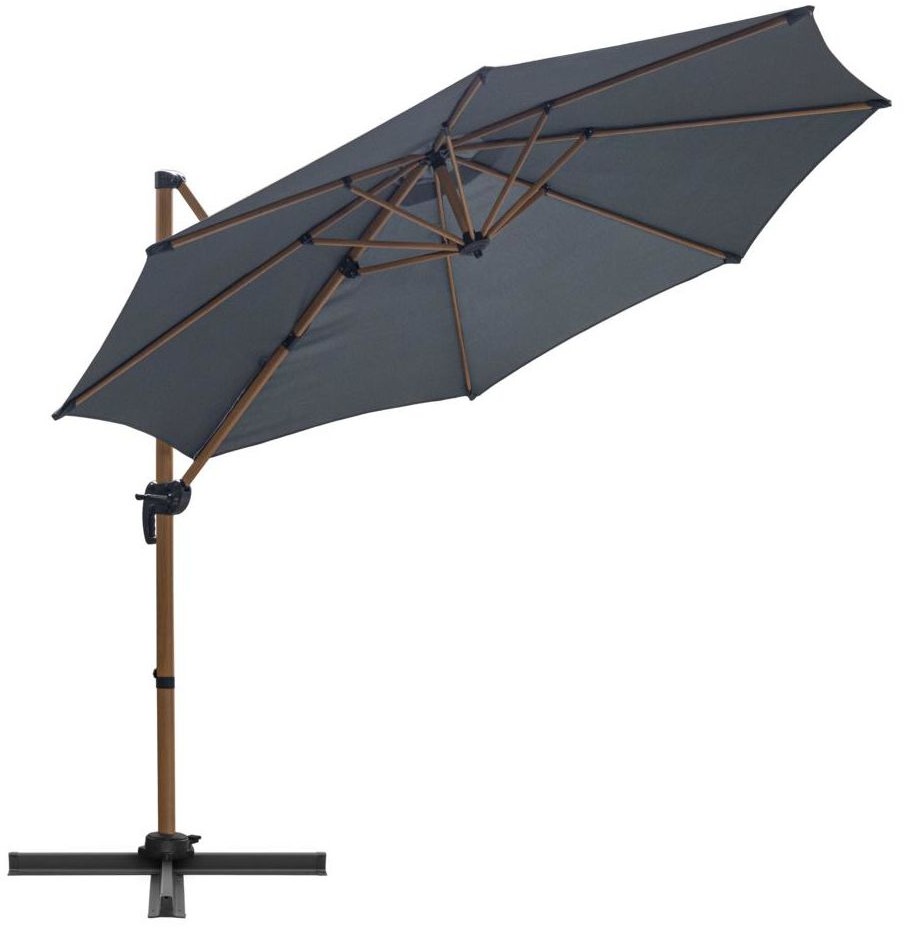 Parasol ogrodowy Roma S 300x300x250 cm antracytowy