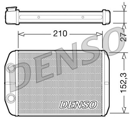 DENSO Wymiennik ciepła, ogrzewanie wnętrza DRR09073