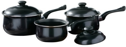 Premier Housewares Premier housewares naczynia do gotowania, 3-częściowy, 16/18/20 cm, czarna 0204215