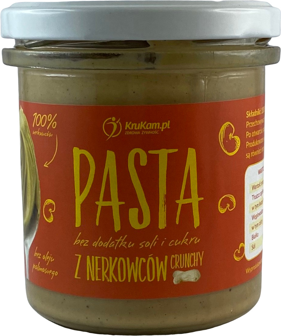KruKam Pasta z nerkowców Crunchy 300g
