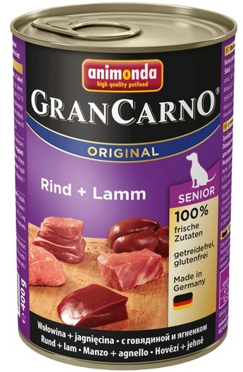 Animonda GRANCARNO Senior wołowina i jagnięcina 400g
