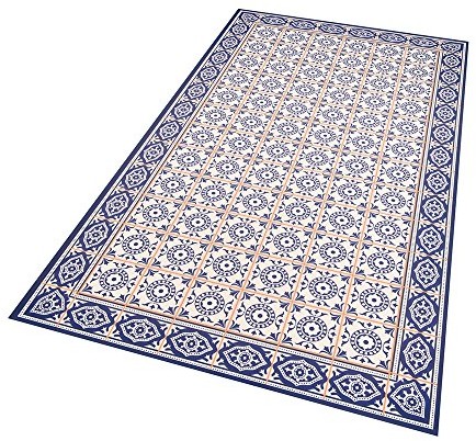 Zala Living Winyl mata ochronna na podłogę aurelie Niebieski Pomarańczowy 103231-47x140