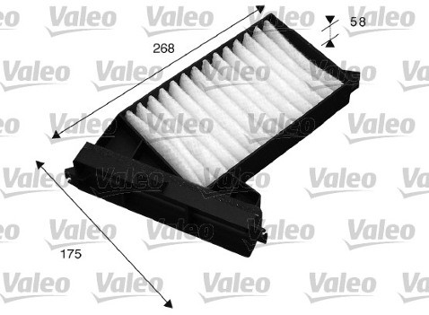 VALEO Filtr, przewietrzanie przestrzeni pasażerskiej 715528