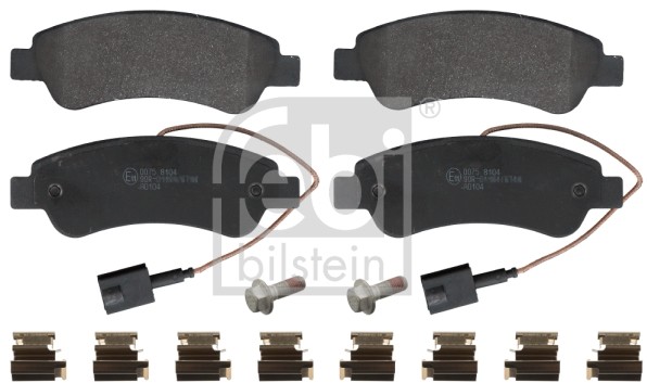 FEBI BILSTEIN Zestaw klocków hamulcowych, hamulce tarczowe 16956 16956