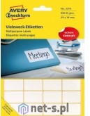 Avery Zweckform zweckform Mini etykiety w arkuszach do opisywania ręcznego 29 x 18mm białe 960 sztuk