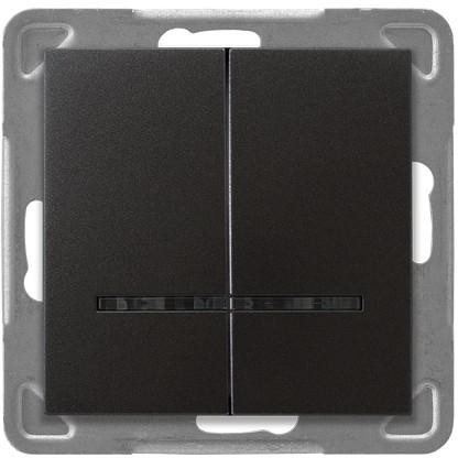 Ospel Impresja antracyt łącznik świecznikowy ŁP-2YS/m/50 ŁP-2YS/m/50