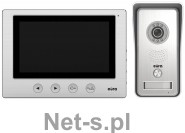 Eura-Tech WIDEODOMOFON EURA VDP-33A3 LUNA ekran 7 obsługa 2 wejść pamięć obrazów czytnik kluczy zbliżeniowych
