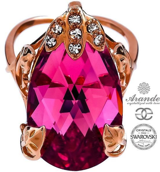 Swarovski Arande PIERŚCIONEK ROSE COMET GOLD RÓŻOWE ZŁOTO SREBRO 700635