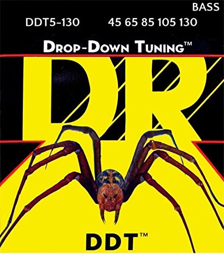 DR Struny DDT - Drop Down Tuning stringi basowe: 5-strunowe średnie do ciężkich 45-130 DDT5130