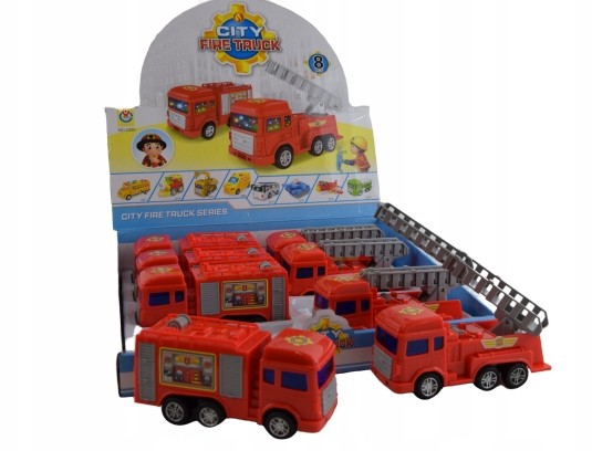 Straż pożarna wóz strażacki efekty na baterie