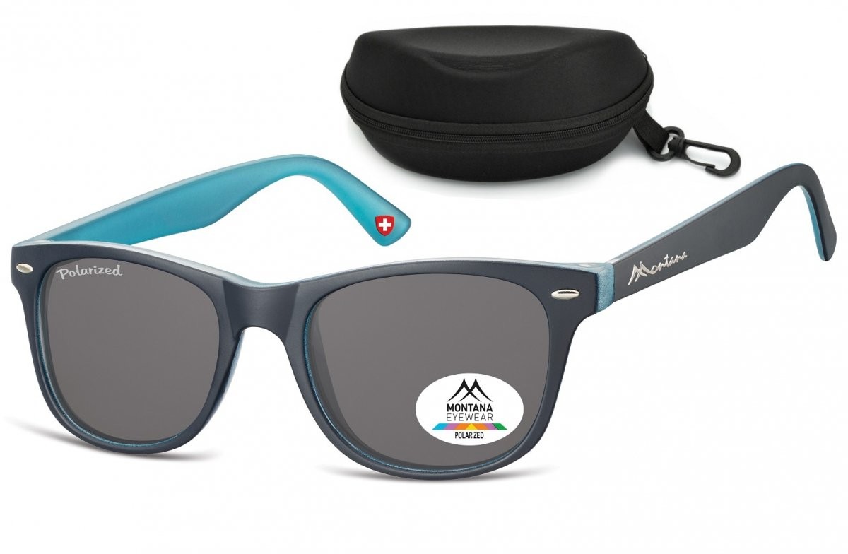 Montana Okulary Nerdy Polaryzacyjne MP10C granatowo-niebieskie MP10C