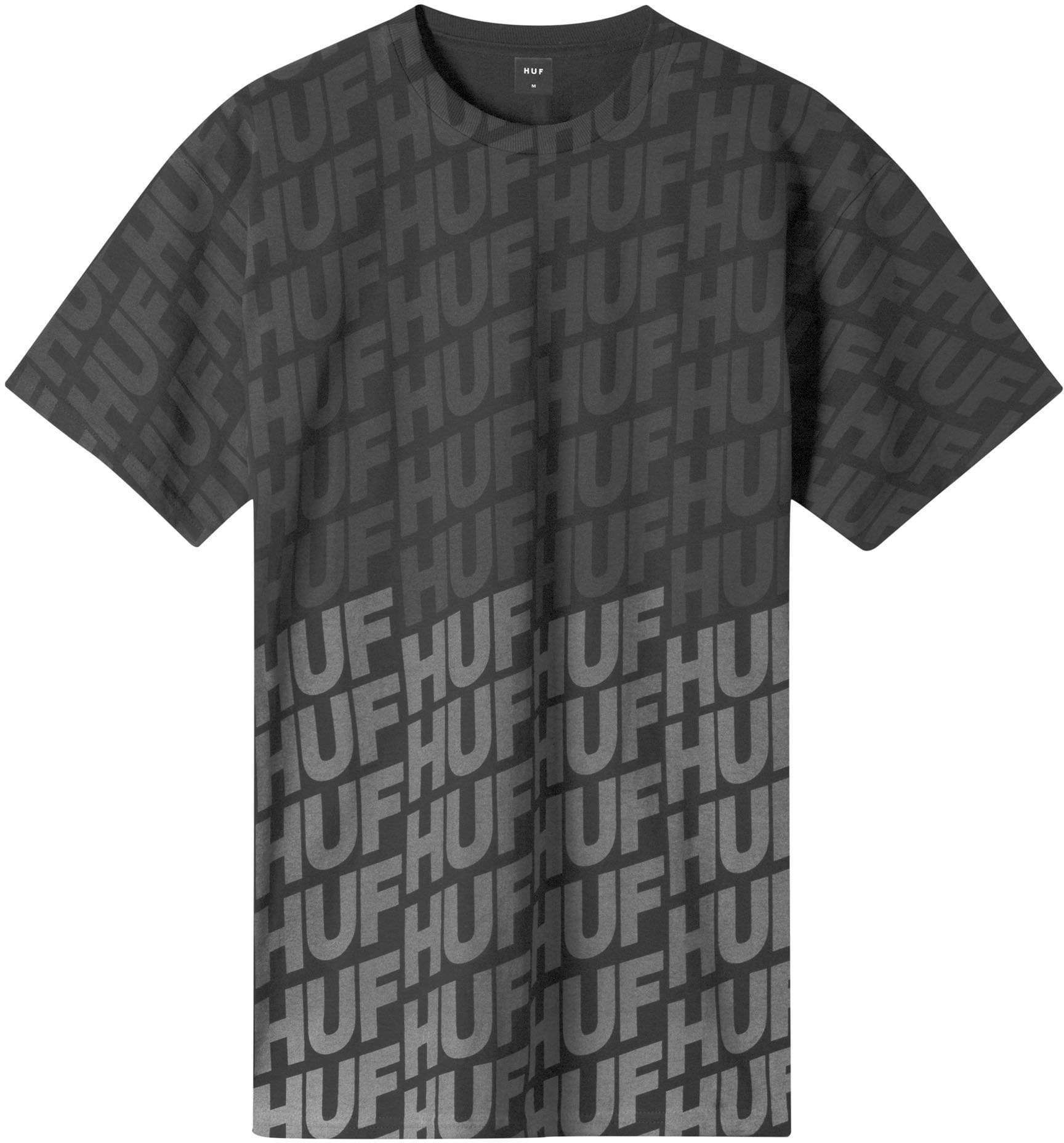 HUF t-shirt HUF WAVE TEE Black