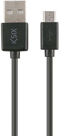 KSIX Ksix bxcusb01  kabel do transmisji danych i ładowania micro USB kabel do smartfona, czarny BXCUSB01