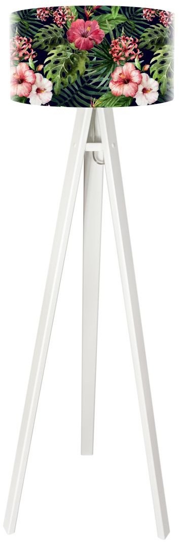 Macodesign Lampa podłogowa Czarna róża chińska tripod-foto-424p-w, 60 W