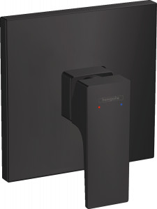 Hansgrohe 32565670 Jednouchwytowa bateria prysznicowa montaż podtynkowy element zewnętrzny uchwyt jednoramienny mat czarny