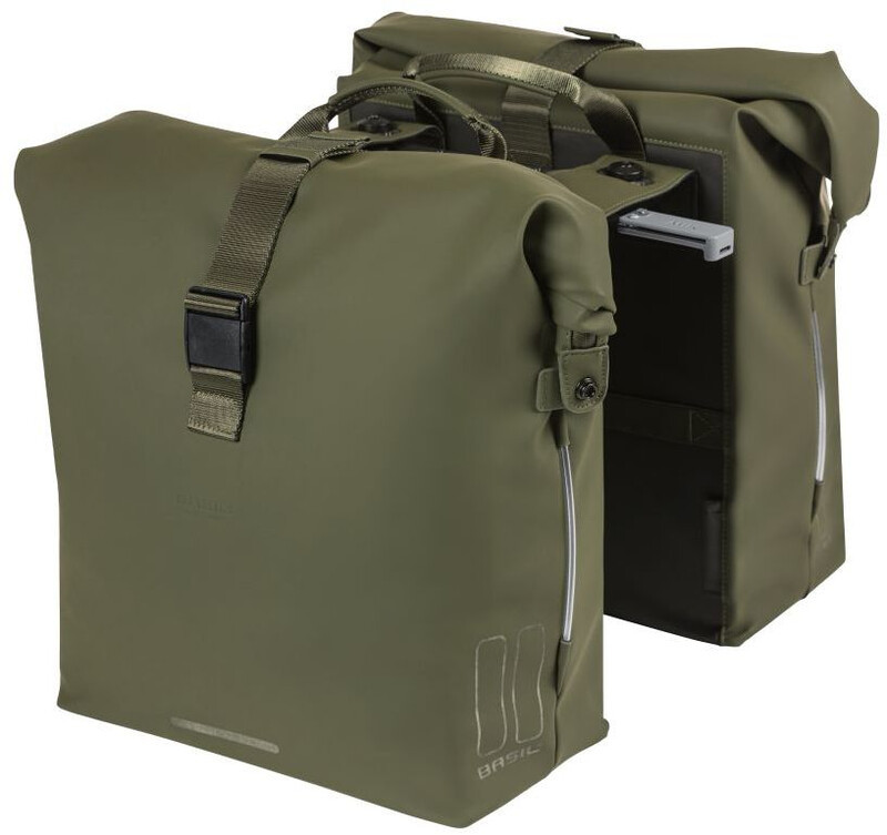 Basil SoHo Double Pannier Bag Nordlicht MIK 41l, moss green 2021 Sakwy 18124