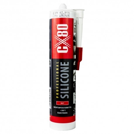 CX80 Silikon Wysokotemperaturowy Ognioodporny 310 ml Uszczelniacz CZERWONY 3811 381