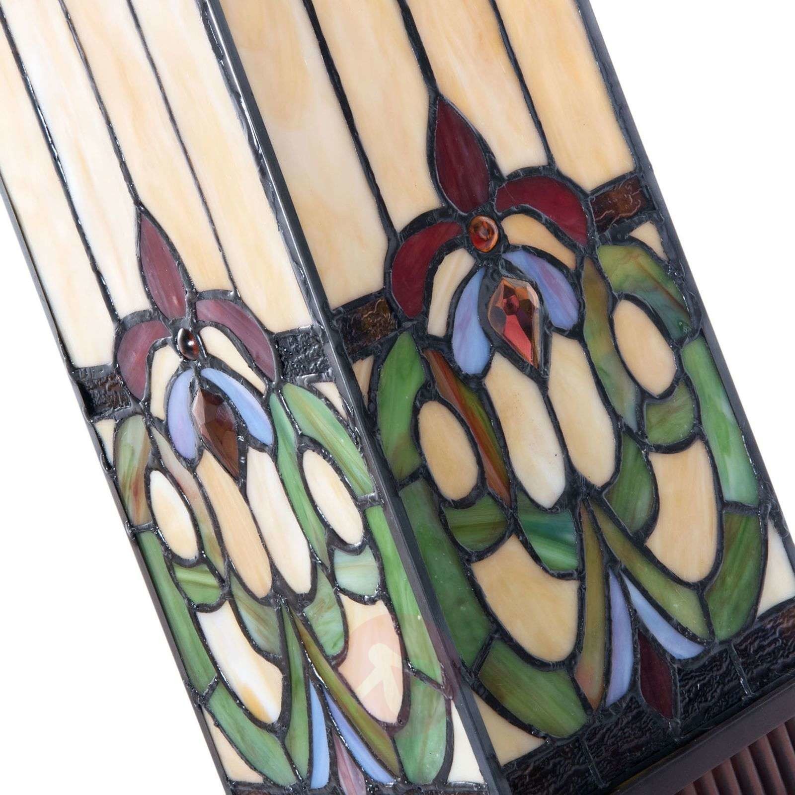 Clayre & Eef Lampa stołowa 5907, kolorowe szkło, styl Tiffany