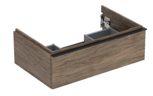 GEBERIT GEBERIT 502.311.JR.1 Szafka pod umywalkę iCon z jedną szufladą 74 cm x 24,7 cm x 47,6 cm orzech hickory melaminowa struktura drewna lava matowy