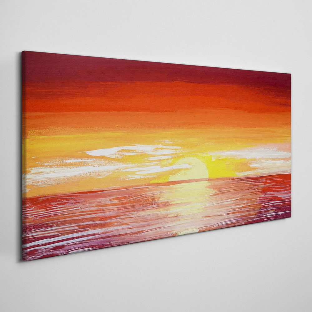 PL Coloray Obraz Canvas morze chmury zachód słońca 140x70cm