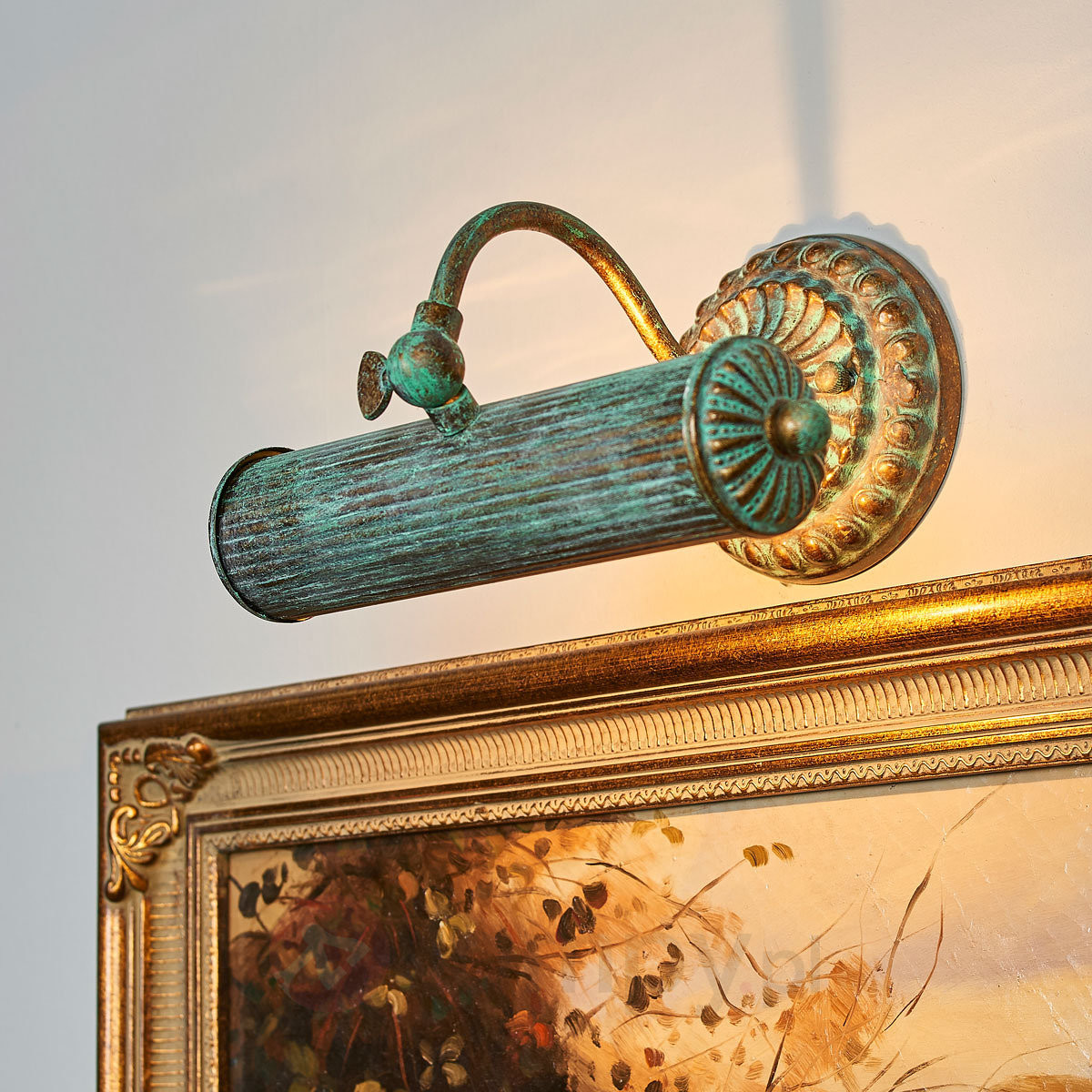 Lampa do obrazów Beno z efektem patyny