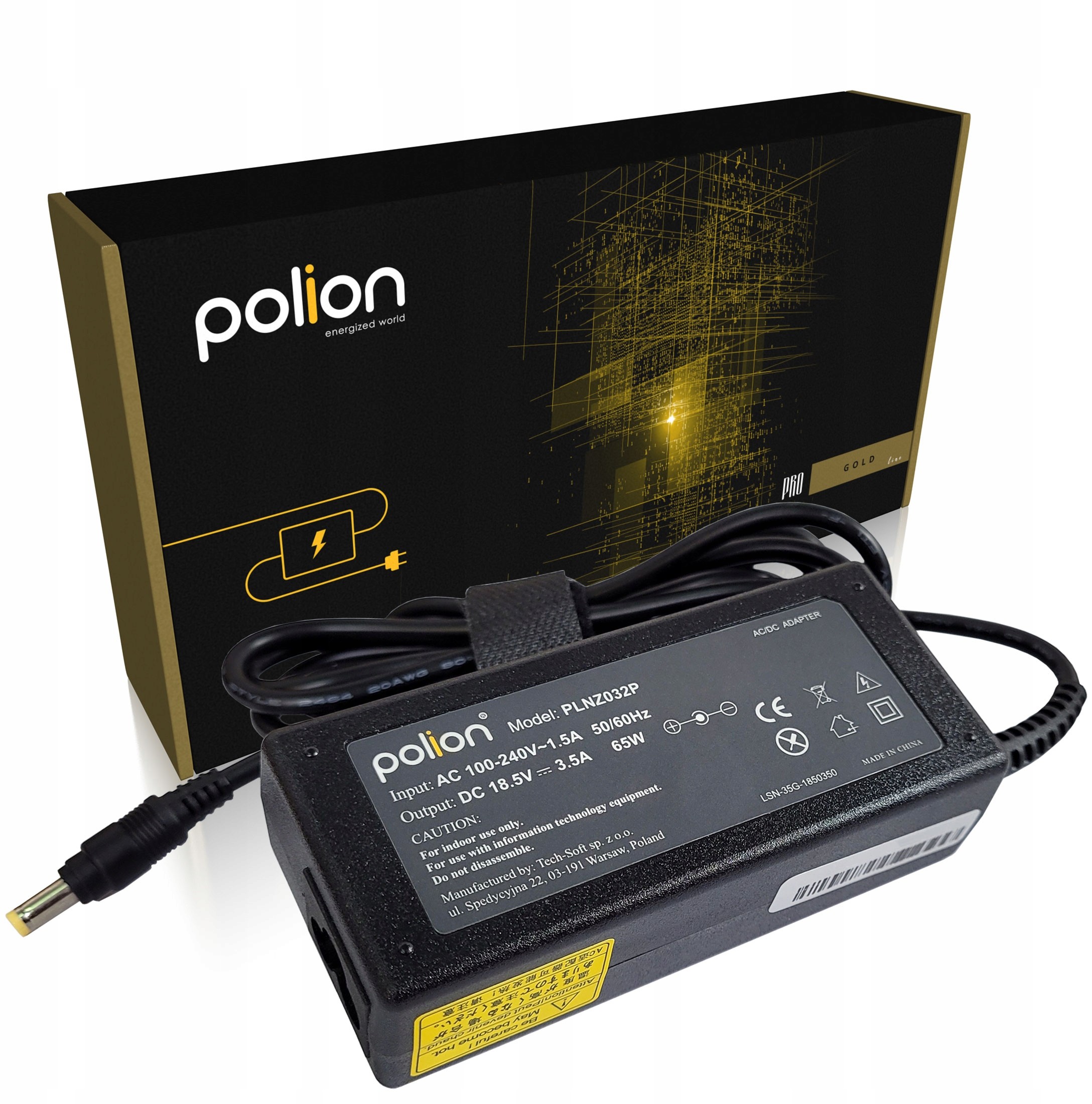 HP Ładowarka 65W do 18,5V 3,5A 4,8x1,7mm