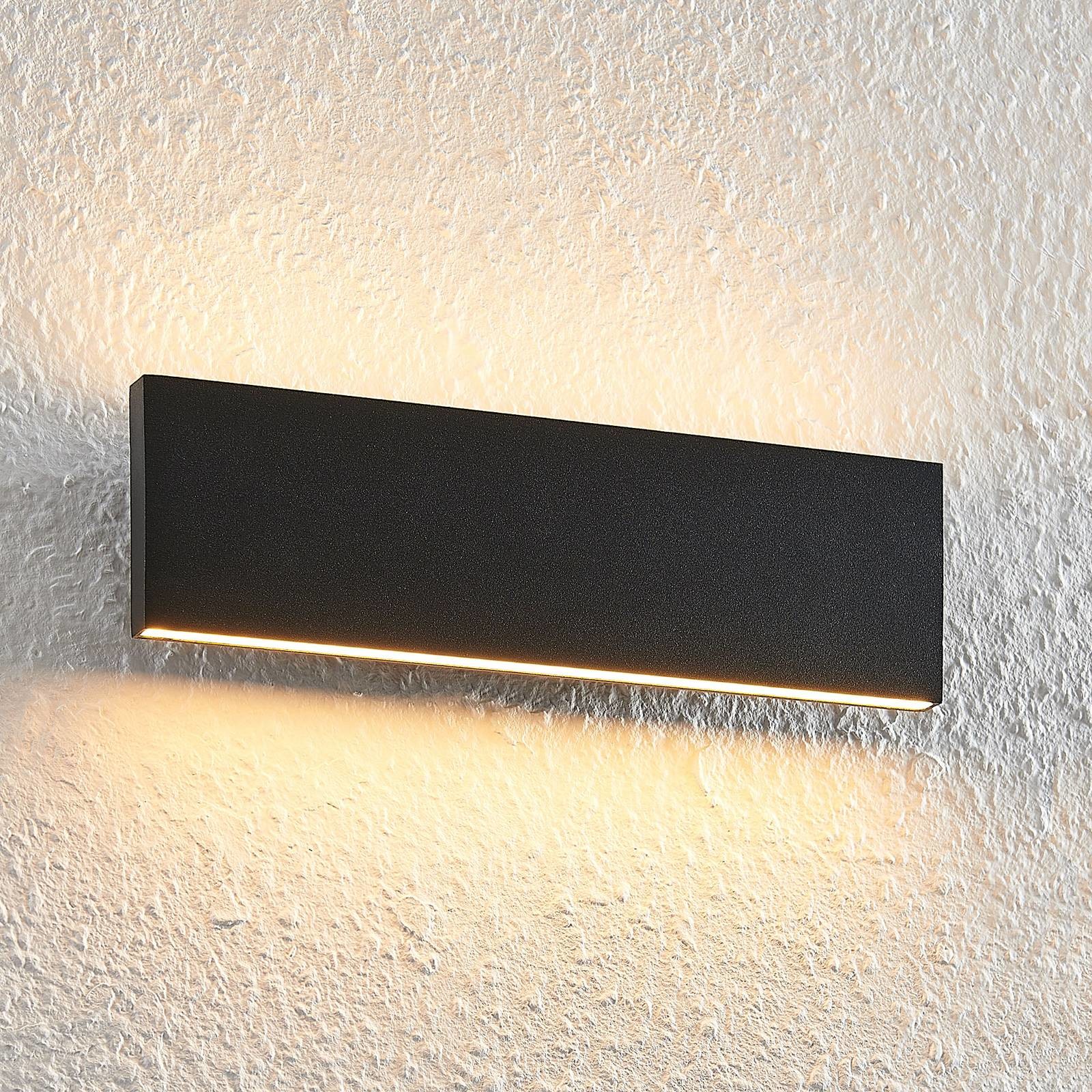 Lindby Lindby Ignazia lampa ścienna LED, 28 cm, czarna