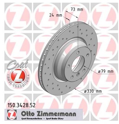 Zimmermann Tarcza hamulcowa 150.3428.52
