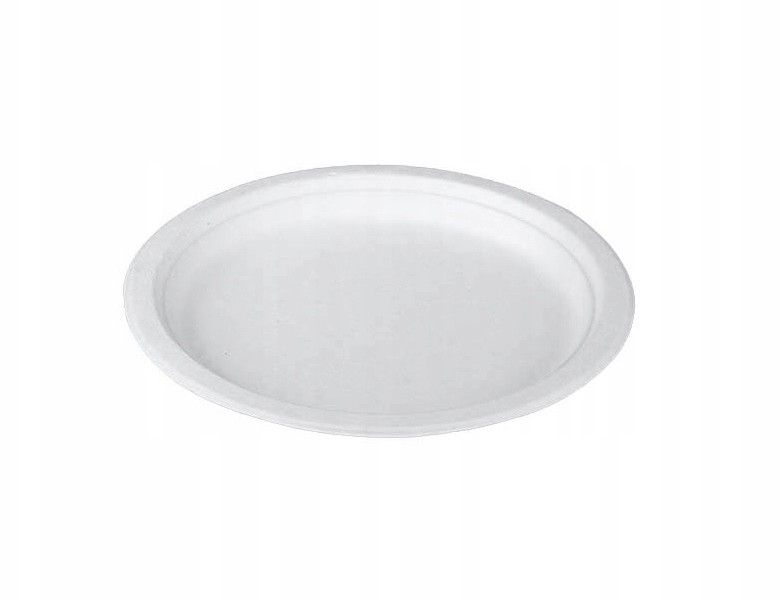 Talerz Eko Z Trzciny Cukrowej 23cm 50 szt