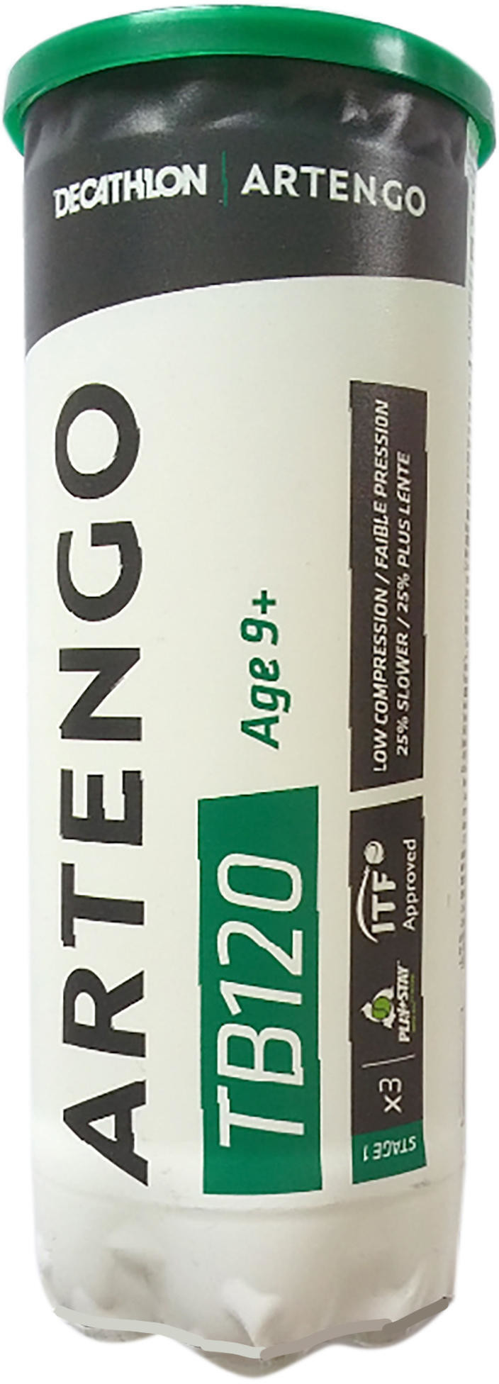 ARTENGO Piłka Ciśnieniowa Do Tenisa Tb120*3 Na Turnieje Dla Dzieci Unisex